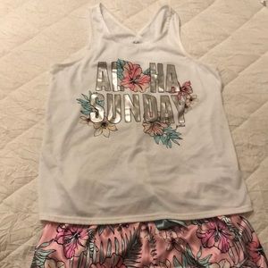 Justice pajama shorts set